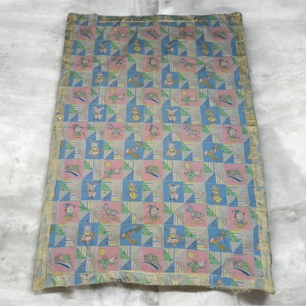 Vintage Handmade Baby Blanket